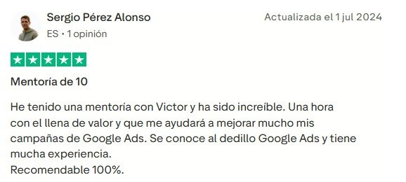 Reseña de cliente en Google